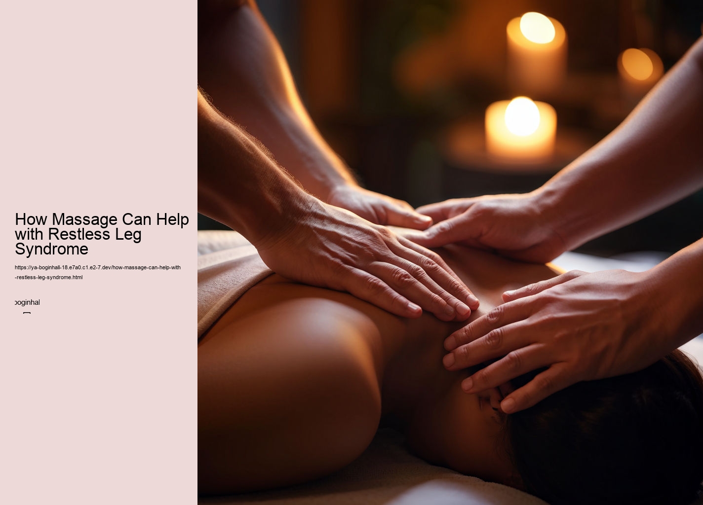 How Massage Can Help with Restless Leg Syndrome