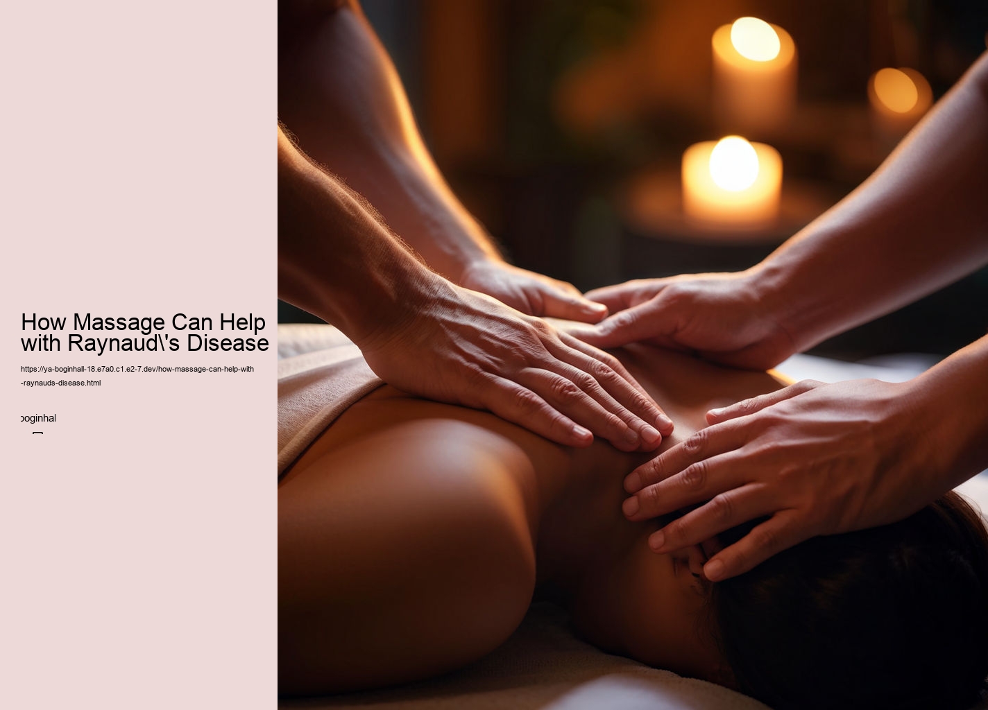 How Massage Can Help with Raynaud's Disease