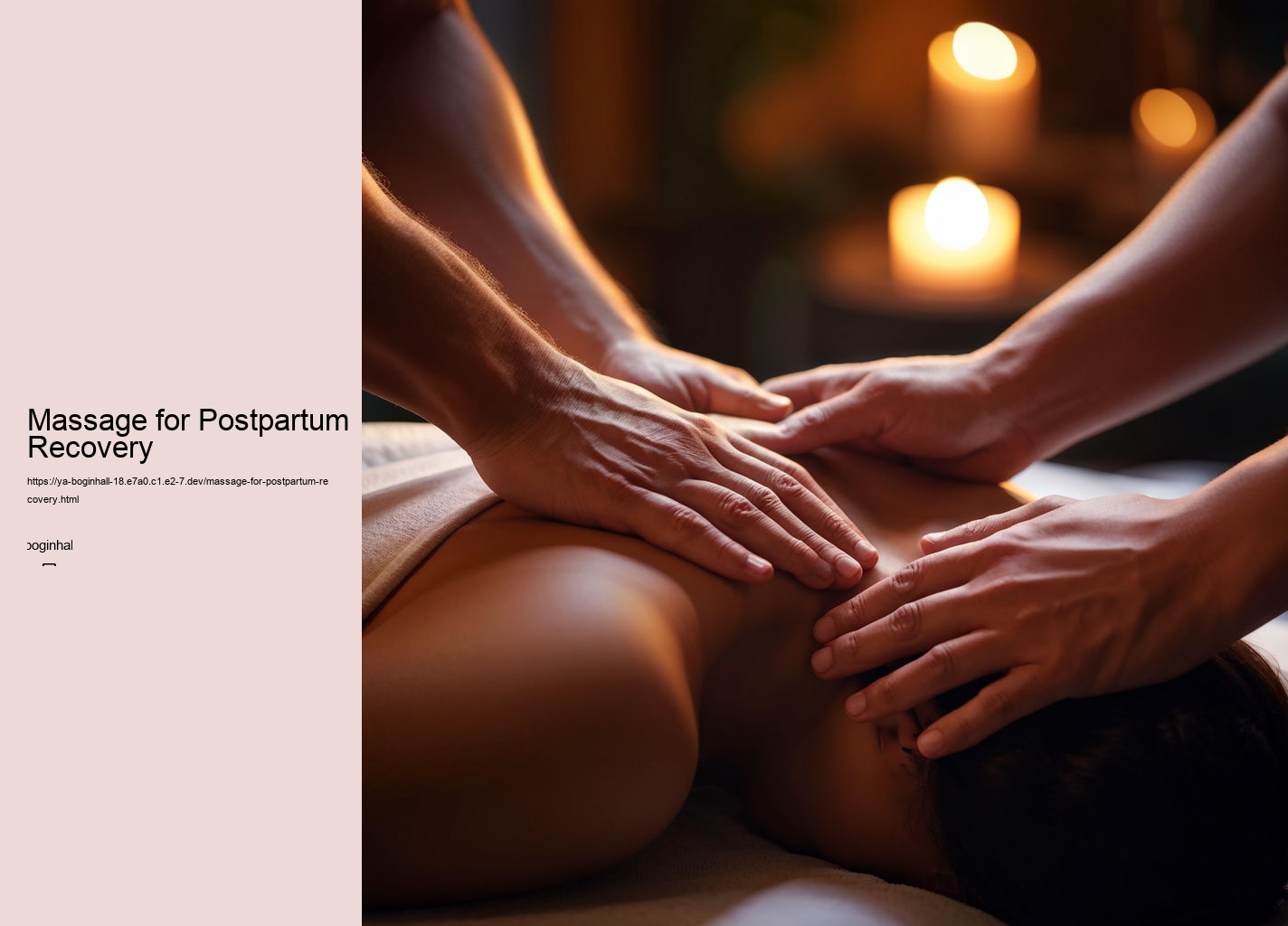 Massage for Postpartum Recovery