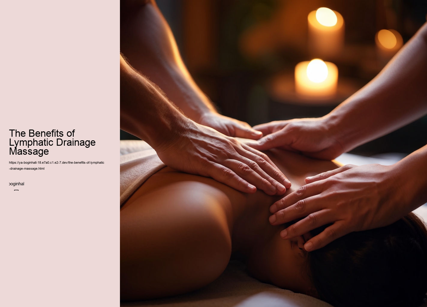 The Benefits of Lymphatic Drainage Massage