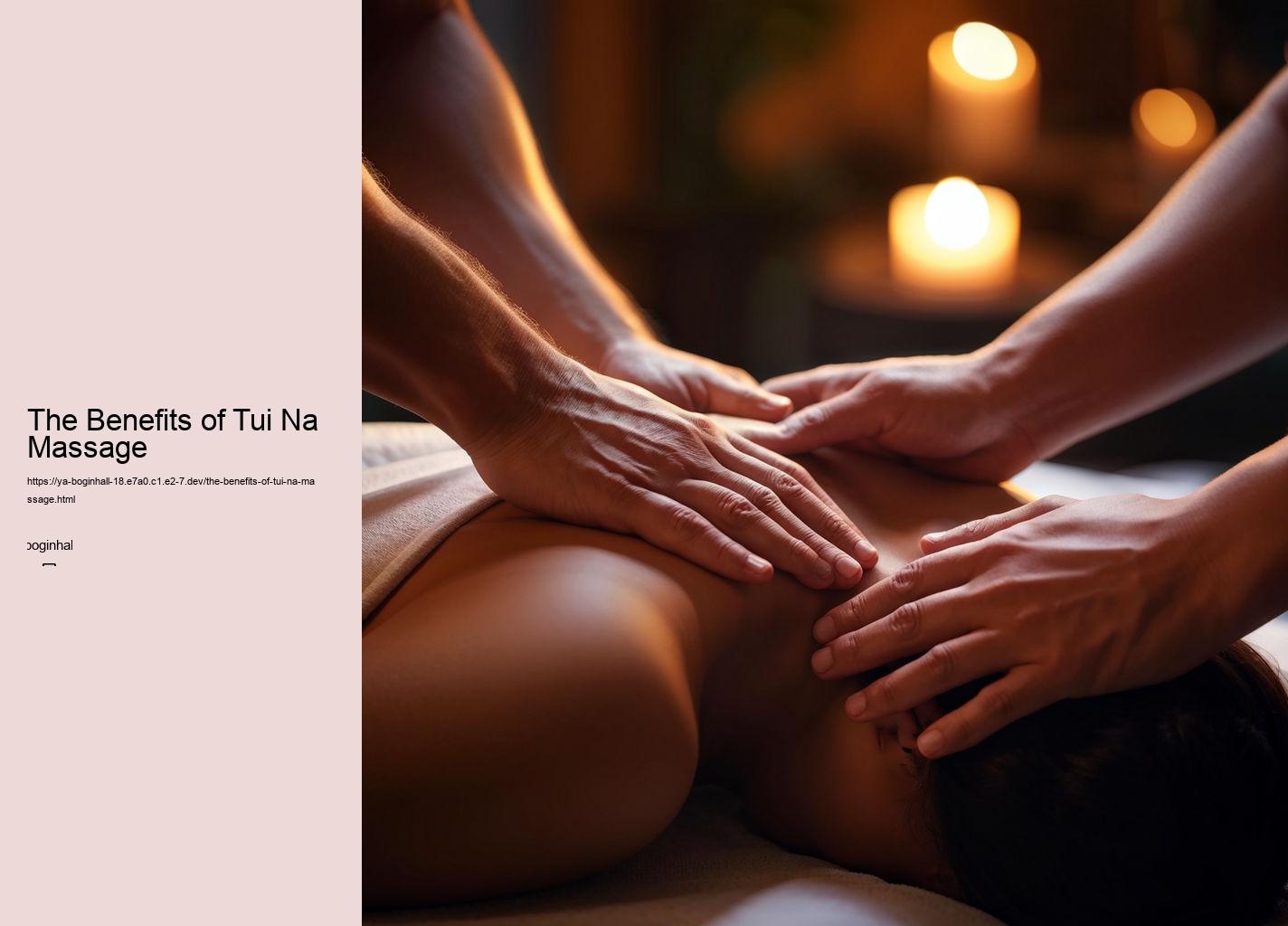 The Benefits of Tui Na Massage